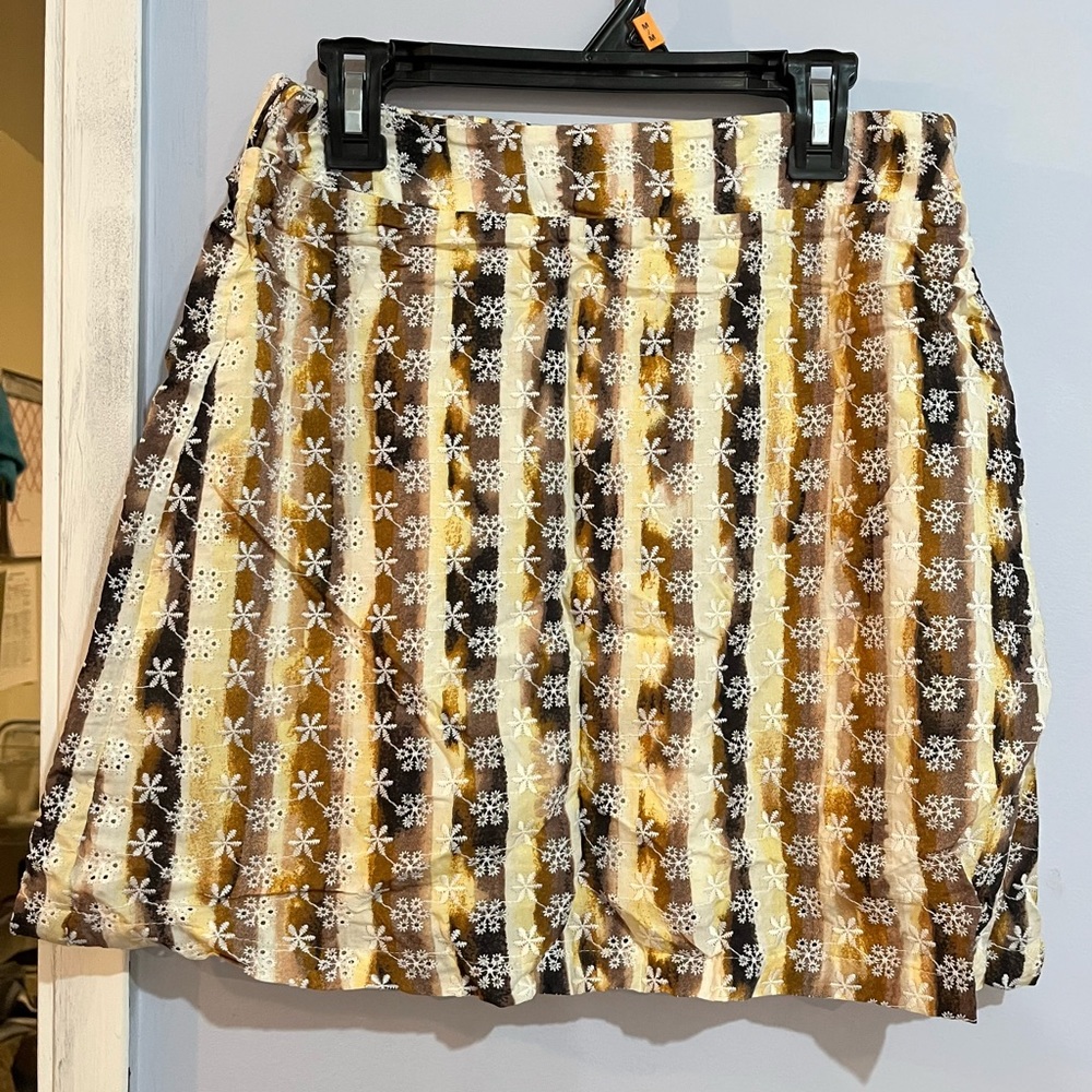Brown Floral skirt | size S